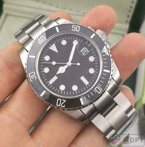 2019 Black Top luxury Ceramic Bezel designer Mens Mechanical Stainless Steel Automatic Movement Watch Sports Self-wind Watches Wristwatch