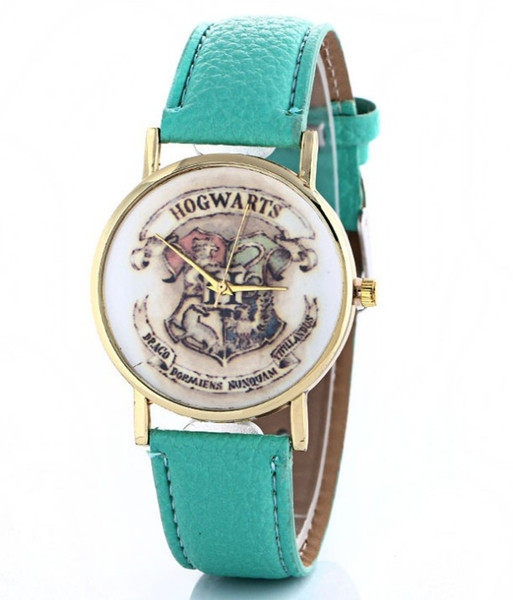 Global sales Harry Potter school quartz boys and girls table fashion belt watch magic school watch