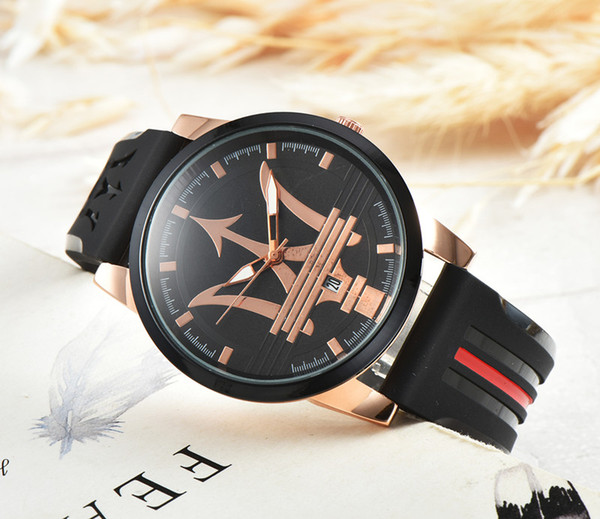 AAA Set auger leisure fashion New Luxury brand sport maserati Watches men Casual Fashion quartz watch