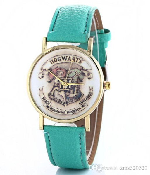 Global sales Harry Potter school quartz boys and girls table fashion belt watch magic school watch