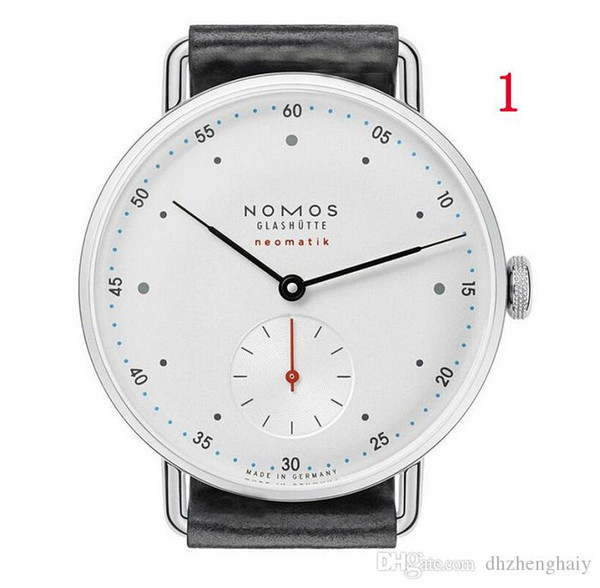 Hot Sale Brand NOMOS Fake Sub Dials Male Fashion Watches Exquisite Metal Mesh Band Quartz-Battery Movement Waterproof Clock Christmas Gift