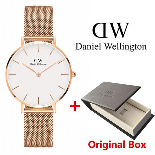 2018 New girl Small dial Steel strip Daniel watches 32mm women watches Fashion luxury watches Quartz watch Montre femme Relogio mulheres