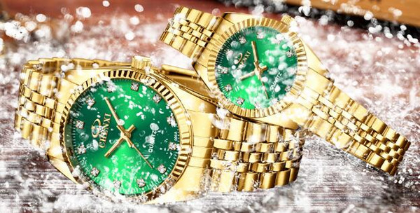 Golden Watches for Men Fashion Business Top Brand Luxury Quartz Male Clock Waterproof Wristwatches Relogio Masculino
