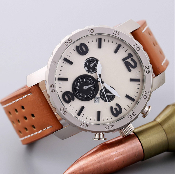 Top Selling Luxury Brand Leather Strap Quartz Movement Men/Women Fashion Wristwatch Casual Clock Watch Wholesale Cheap Price.