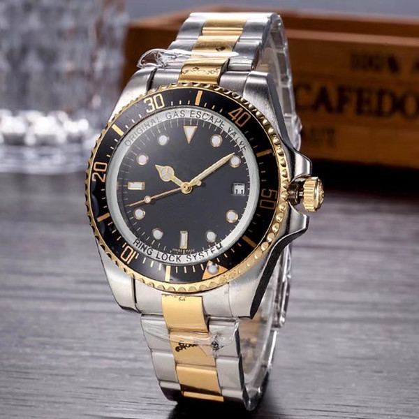 44MM relogio masculino mens watches Luxury designer fashion Dial Calendar Stainless Steel Folding Clasp Master Male Mens Watch Large scale