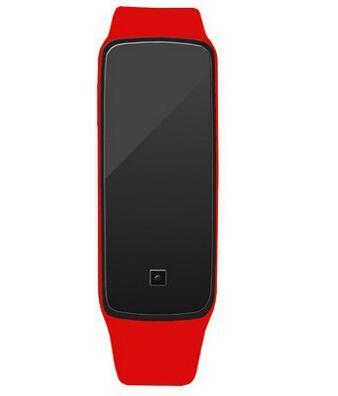 LED Watch Leisure Sports rectangle led Digital Display touch screen watches Rubber belt silicone bracelets Wrist watches free shipping gift