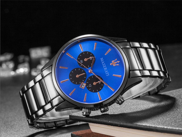 Hot Sale Brand 43mm Auto Date Dial Men And Women Casual Watches Vogue Stainless Steel Beit Auto Date Wristwatch Quartz-Battery Watches