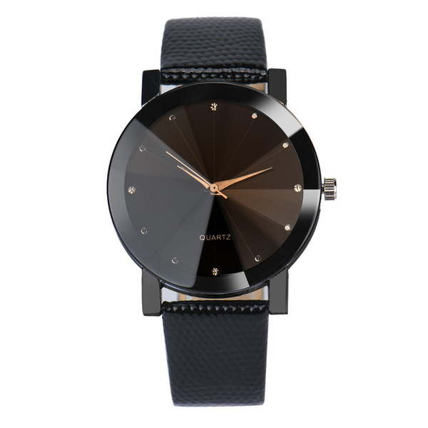 Watch Men Luxury Brand Unisex Popular Womens Watches Quartz Stainless Steel Dial Leather Band Wristwatch Clock Gift