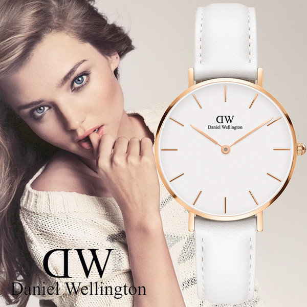 New fashion women's Daniel Wellington watch 32mm ladies D fashion W brand quartz watch Relogio Montre Femme label watch