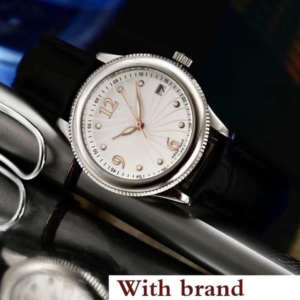 Price Sale Rol Quartz Movement Watch Women 32mm Cillini White Dial Leather Band Female Watch Montre Homme