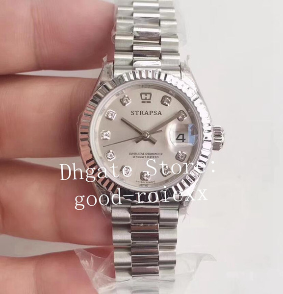 28mm WF Factory Ladys Automatic Watches Women's Watch Eta 2671 Movement 279175 Steel Ladies Datejust President 279174 Sapphire Wristwatches