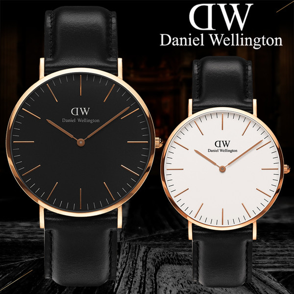 2019 Women Men Watch Quartz Luxury Brand Lovers' Watches Leather Rose Gold Wrist Watch Male Clock female Ladies watches Women Wristwatches