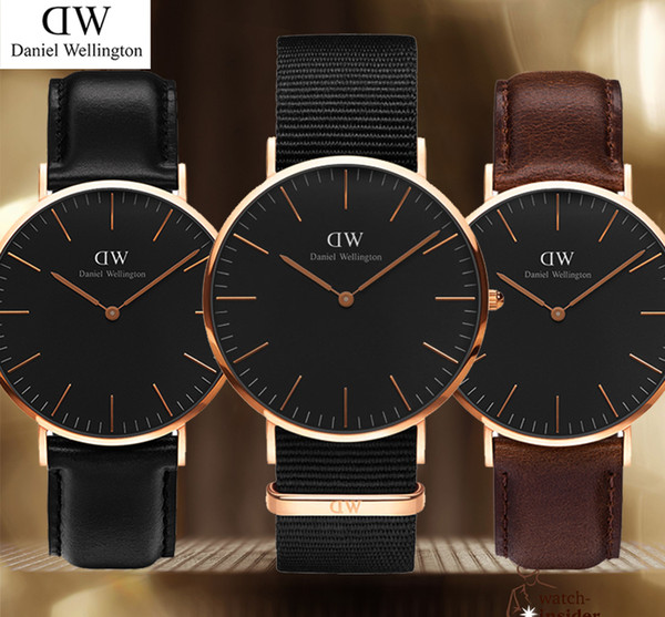 New fashion Mens womens Daniel Wellington watches 40mm Men watches 36 Women Watches DW Luxury Quartz Watch Relogio Feminino Montre Femme