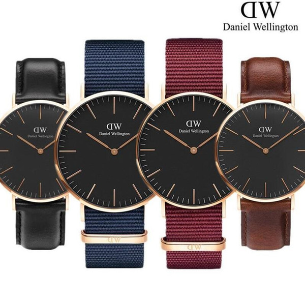 New Mens womens Daniel Wellington watches 40mm Men Women watches Watches DW Luxury Brand Quartz Watch Female Clock Relogio Montre Femme