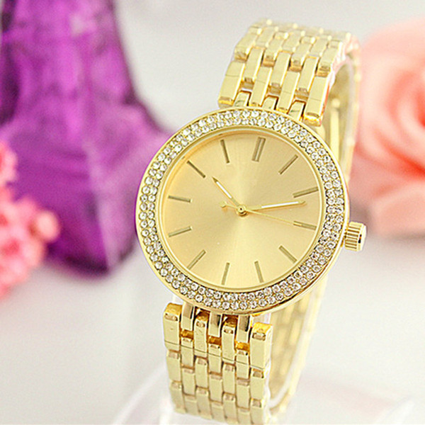 Fashion Luxury Women Watches Diamond Stainless Steel Gold Designer Ladies Watch Quartz Brand Wristwatches Clock Gifts Relogio Feminino