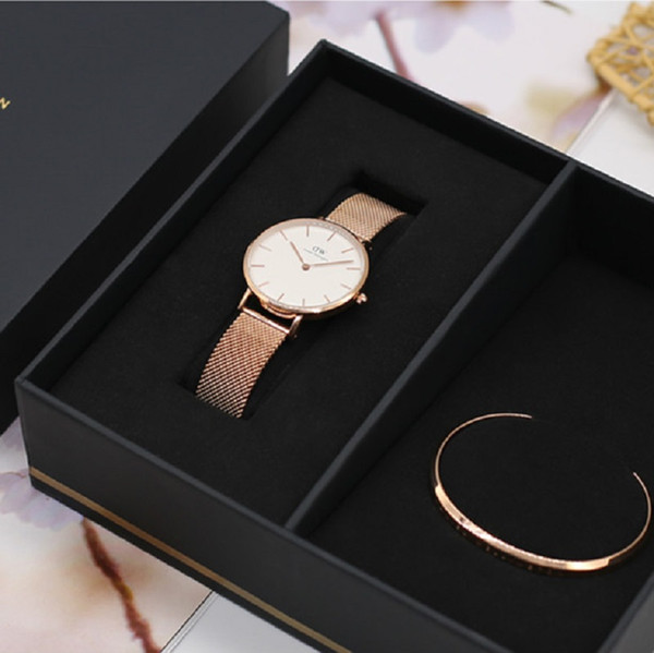 Daniel Wellington Quartz Watch Steel 40MM Men Casual Watches 32MM Fashion women Wristwatch Ladies designer watch DW bracelet Female Clock