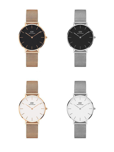 New Men's Women's Daniel Wellington Watch 40mm Men's Watch 32 Women's Watch DW Luxury Brand Metal Braid Lady Clock R elogio Montre Femme