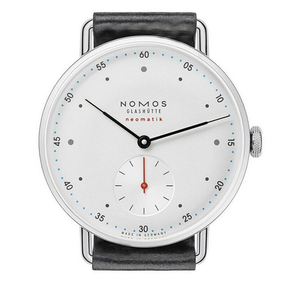 NOMOS Quartz Atmos Clock Date Lovers Watches Women Men Dress Watches Leather Gift Dress Wristwatches Fashion Casual Watches