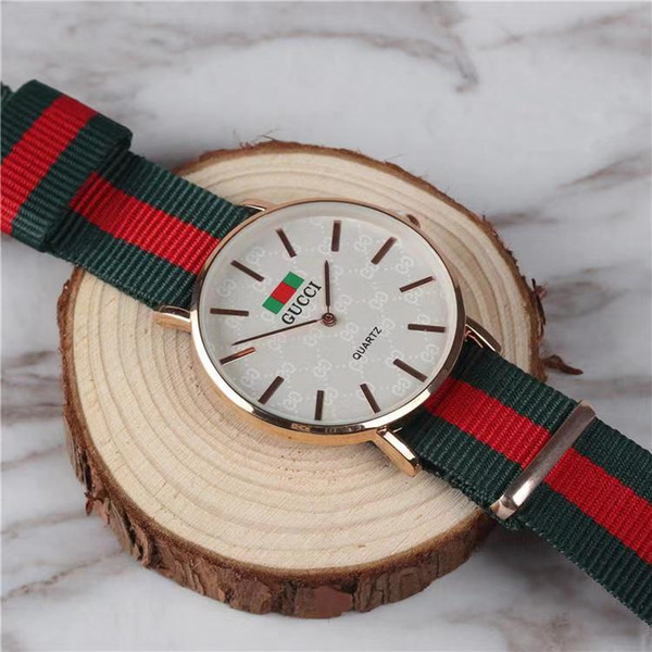 Luxury brand men and women fashion watch high quality business men's nylon watch ladies casual simple ultra-thin couple quartz watch