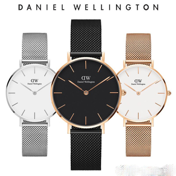 2018 new fashion boys and girls steel belt watch 32mm, 36mm and 40mm men's Lady Rose Gold net with luxury brand quartz watch.