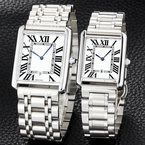 ultra thin lovers' men women watches luxury Full Stainless Steel band quartz brand wrist watch for man lady best Valentine Gift relogios