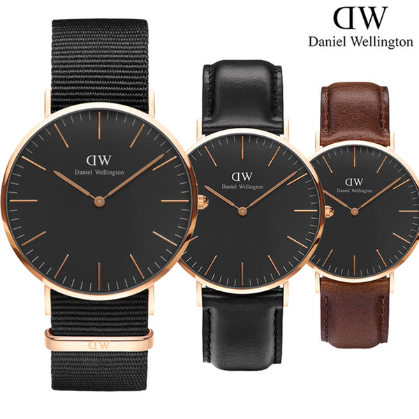 New Mens womens Daniel Wellington watches 36mm Women Watches 40 Men watches DW Luxury Montre Quartz Watch Female Clock Relogio Montre Femme