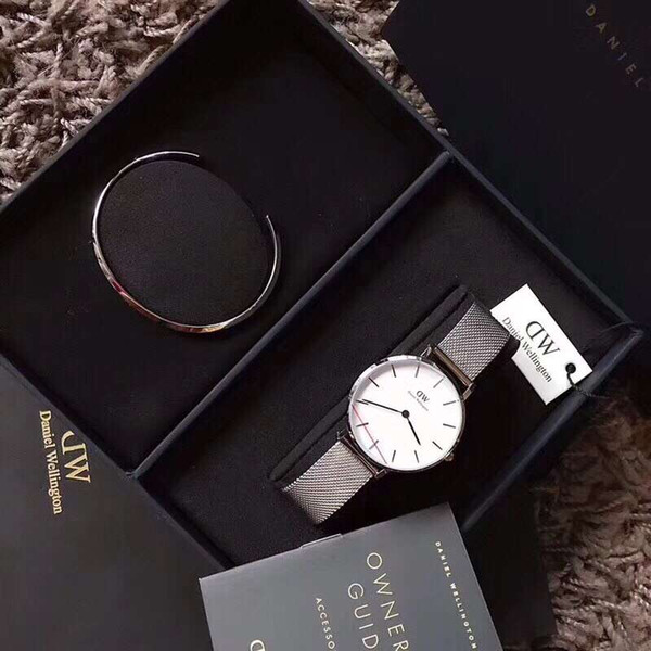 Daniel Wellington watch Women Quartz 32MM Watches and Jewelry Bracelets Fashion Lady Elegant Clock with original box