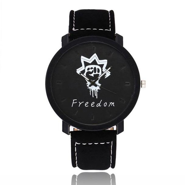 New 2019 Fashioh Boys Watches Man Woman Leisure Time Faux Leather Analog Simple Wrist Fist Watch Relogio Masculino Clocks