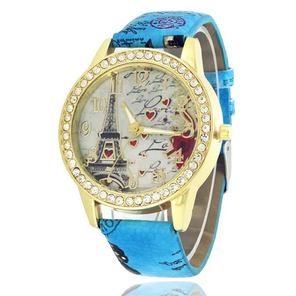 Christmas detonation belt watch double layer Rome font 3 eyes male and female quartz watch gift list male and female