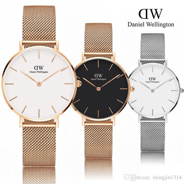 New Fashion Daniel watches Ladies Watch 32mm Luxury Women watches Casual Lady Stainless steel quartz Wristwatches Feminino Montre Femme