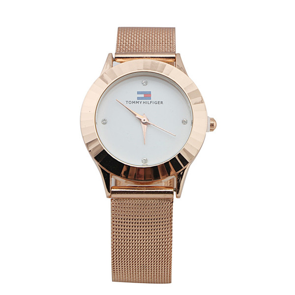 Fashion Simple Dial Women Quartz Watches High Quality Stainless Mesh Strap Watches Watch Casual Ladies Dress Watch Relogio