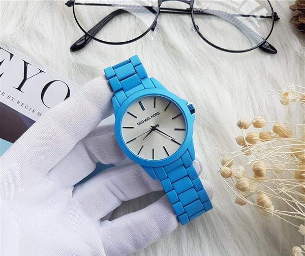 Famous brand M wrist watch Japan Gold Movement M Classic Metal Watch+ 12 colors available men women gift stainless steel brand fashion watch