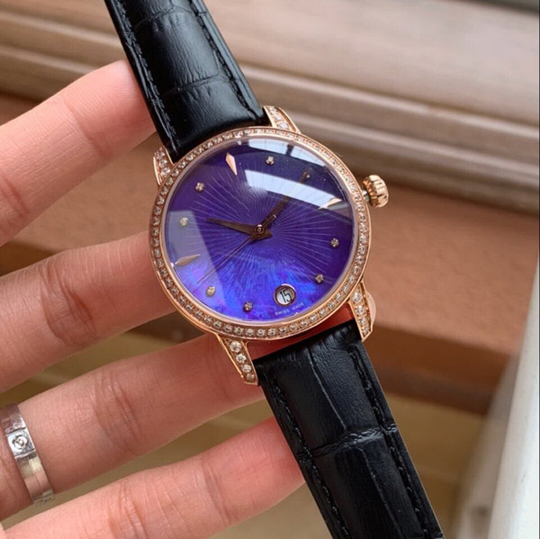 2019 diamond waterproof sapphire DATE Rose gold 32.7MM automatic fashion Stainless steel brand new Women watch wristwatch Womens watches