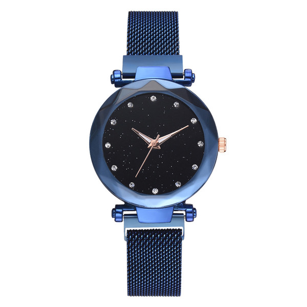 Shake the same watch ladies net red iron suction stone Star surface women's watch Milan net belt student watches foreign trade money