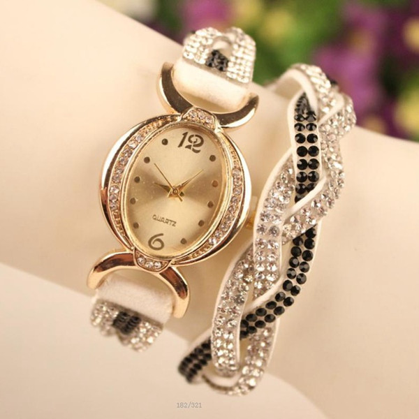 Woman Rhinestone Relogio Quartz Watch Women Stainless Steel Dress Watch Ladies Dress Watches Japan Movement Clock Free Shipping