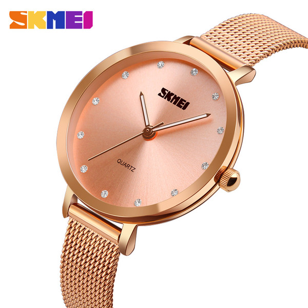 Women Watch Simple Luxury Stainless Steel Strap Quartz Watch For Women Ladies Waterproof Elegant Zircon Wristwatches Relogio Feminino