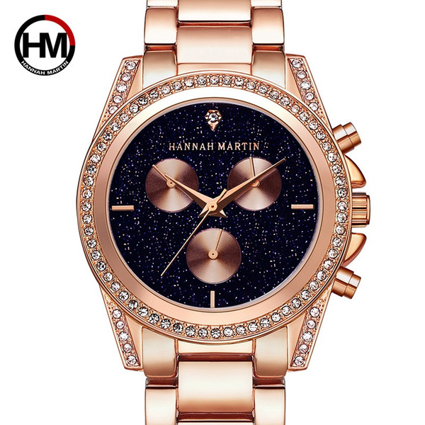 Women watches luxury MK Diamond watch 2018 New Rose Gold fashion wristwatch quartz steel band ladies Watch