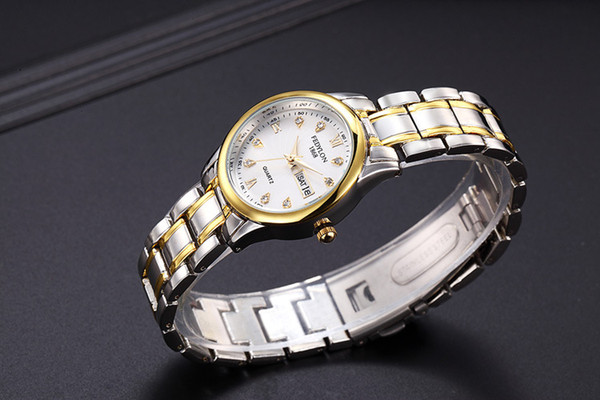 2017 Top Luxury brand Watches Stainless Steel Quartz-watch Women's Watches Fashion Lover Waterproof Best Wristwatches Gift