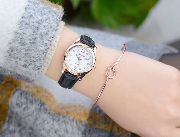 Watch female students simple trend chic wind fashion female watch waterproof luminous Mori girl belt quartz movement