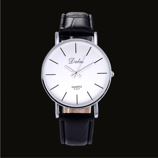 New Relojes Simple Style Dalas Brand Watch Unisex Quartz Leather Men Wrist watch Women Ladies Wristwatch mujer 3 color clock