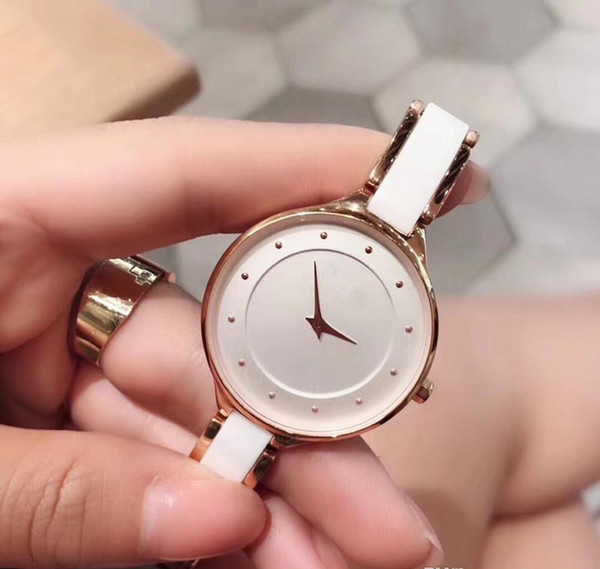 Best Designer Top Quality Quartz Movement Ceramic Crystal Dial White Dial Women Watch Ceramic Band