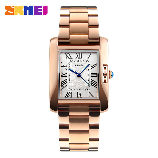 SKMEI Women Watches Rose Gold Fashion Woman Watches 2017 Brand Luxury Quartz Ladies Wrist Watches Relogio Feminino Montre Femme Y18102310