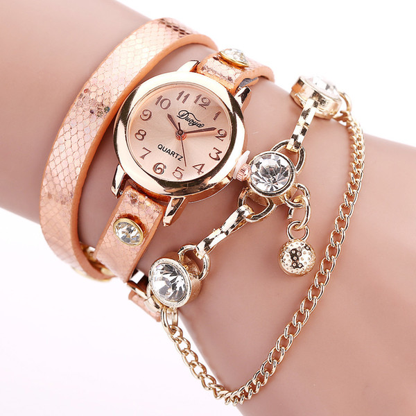 2018 Hot fashion bead pendant watches bracelet watch women wrist watches Dropship & Wholesale Feminino