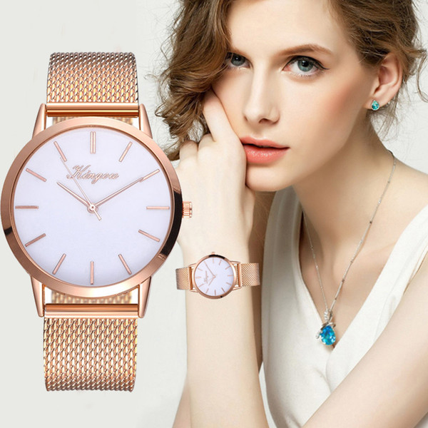 Stainless Steel Mesh Watches Women Top Brand Luxury Casual Clock Super Slim Sliver Ladies Wrist Watch Lady