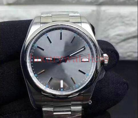 HOT 39mm Gray Dial Mens Mechanical Stainless Steel Automatic 2813 Movement Watches Sports watch Self-wind Watch Luminous Wristwatches