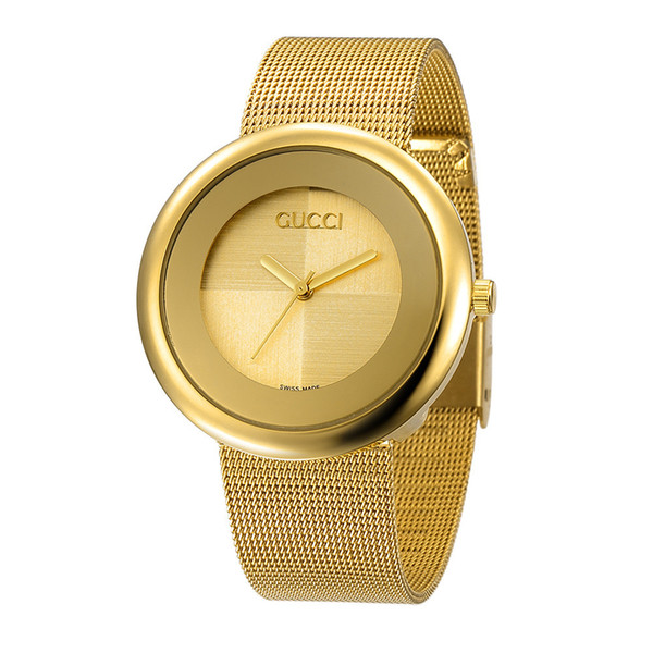 Top luxury brand rose gold quartz watch 36mm, men's leisure Japanese quartz watch stainless steel mesh with ultra-thin clock lady