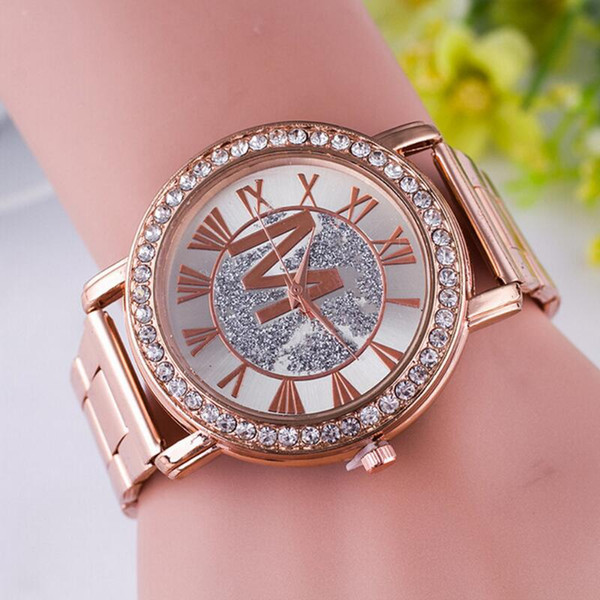 Womens Diamond Watch Stainless Steel Watches Fashion Brand Women Quartz Luxury Watch Wristwatches New Designer no box Free Shipping