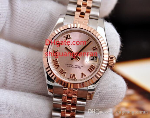Luxury AAA women Wristwatches 179171 26mm pink Roman dial High quality Automatic Mechanical Classical clock Ladies Womens Watches