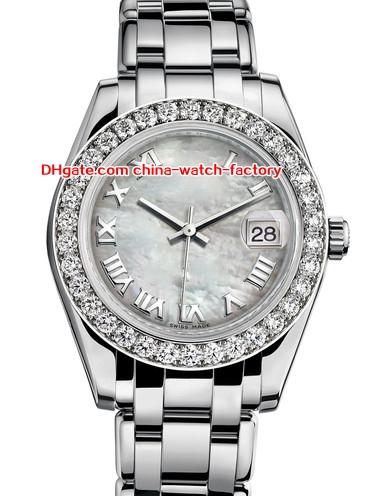 12 Style Topselling High Quality 31mm 36mm Pearlmaster Datejust 81299 Diamond Bezel Asia Mechanical Automatic Ladies Watch Women's Watches