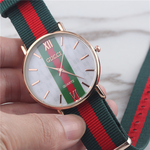 2019 New Arrival Rose Gold Quartz Watch Mens Womens NATO Nylon Fashion Luxury Casual Watches Girls Sports Male Clock Orologio Reloj femenino